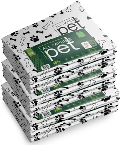 Kit Tapete Higiênico Jornal Pet Atóxico Biodegradável 3 Pacotes c...