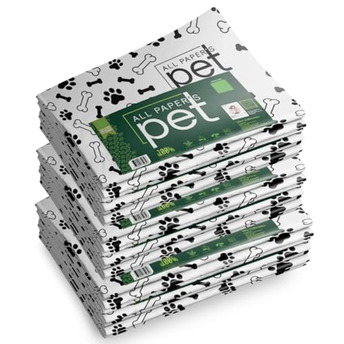 Kit Tapete Higiênico Jornal Pet Atóxico Biodegradável 3 Pacotes c...