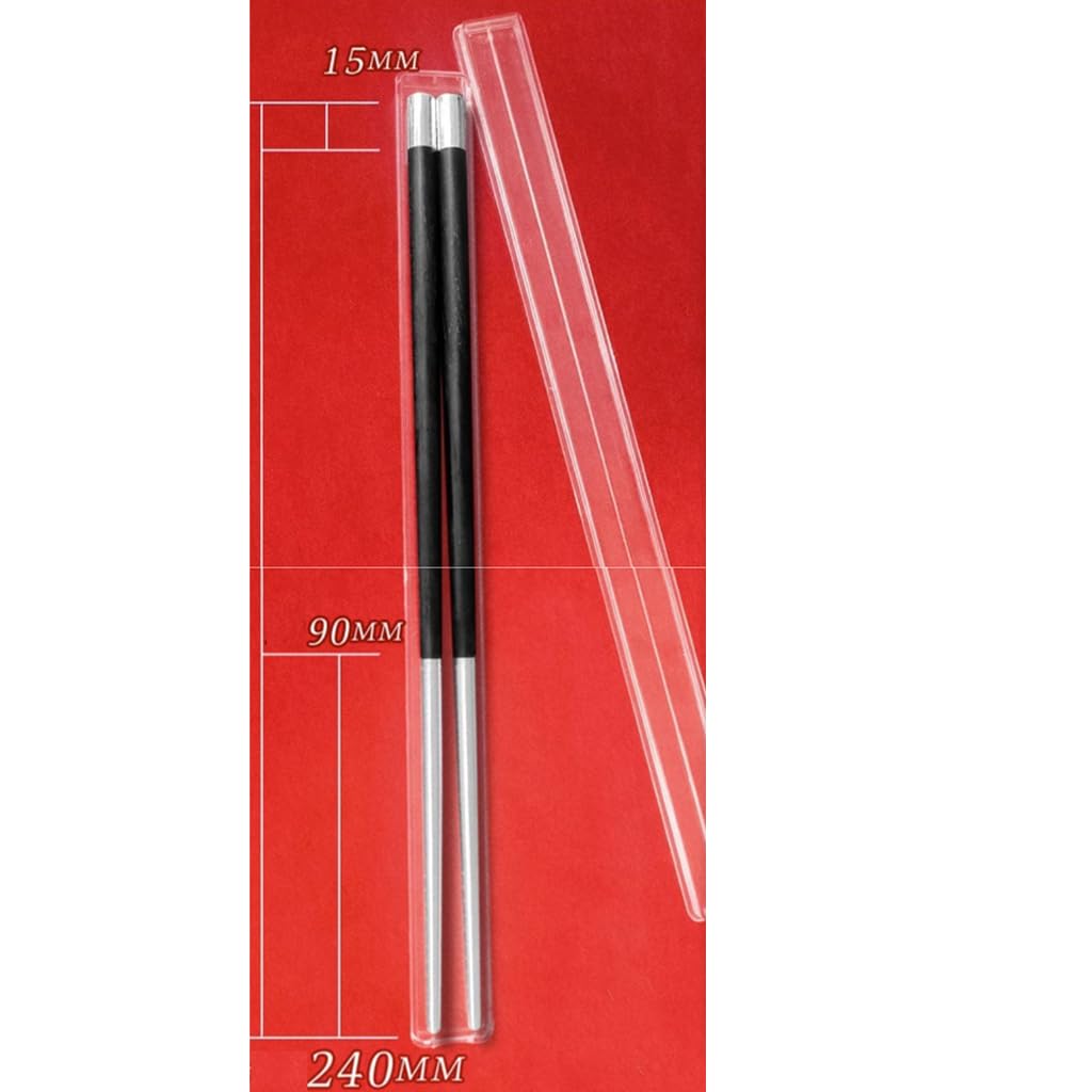 Ensembles de baguettes en argent sterling en bois réutilisables avec étui C | Lave-vaisselle coffre-fort antidérapant chinois japonais coréen Premium baguettes cadeau asiatique pour les amis de la famill
