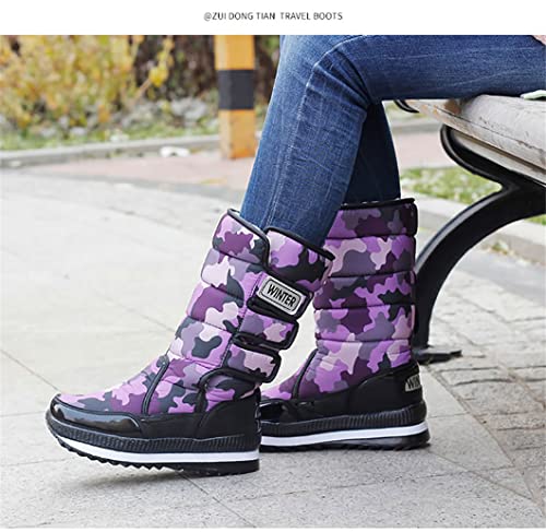 Men Snow Boots Winter Female Boots Thick Plush Waterproof Thigh High Boots Warm Fur Lovers Winter Shoes3