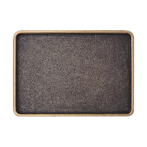 Image of Western Cowboy Vintage Rodeo DIY Blank Belt Buckle for Men | Durable zinc alloy, fits 1.5in leather belts, versatile western belt buckle, for rodeo, casual and formal outfits