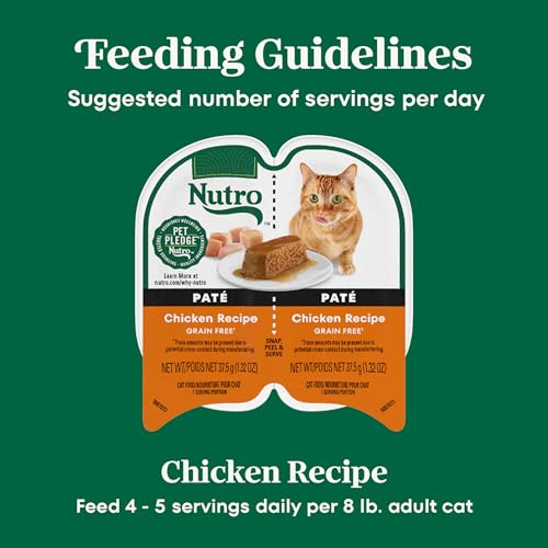 Image of Nutro Perfect Portions Pate Wet Cat Food, Chicken Recipe, 2.6 oz, 24 ct