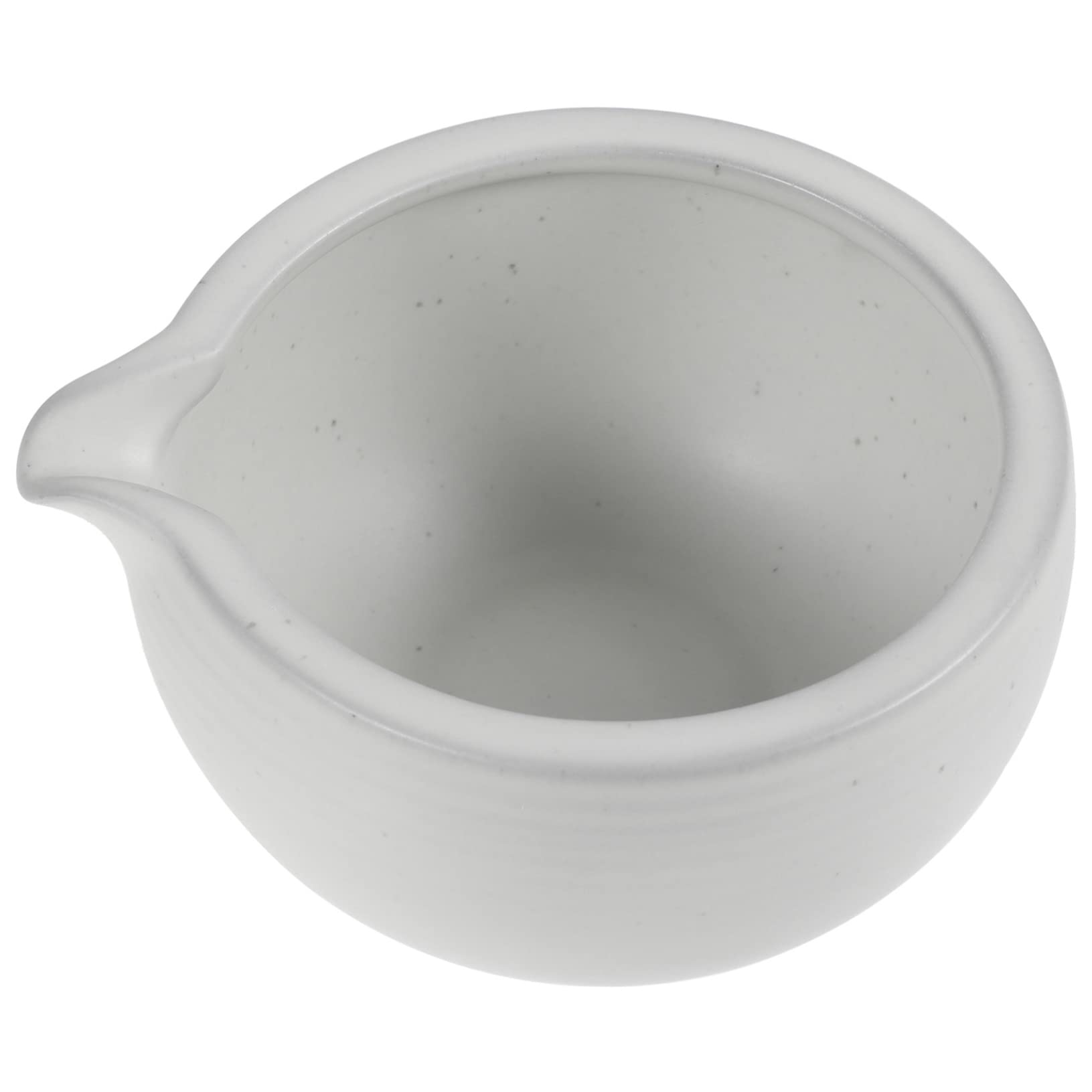 Ciieeo Ceramic Japanese Matcha Bowl with Spout Traditional Tea Ceremony Chawan Compact Design for Easy Storage and Elegant for Home and Tea House Use