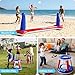 JOYIN Inflatable Pool Float Set Volleyball Net & Basketball Hoops, Balls Included for Kids and Adults Swimming Game Toy, Summer Floaties, Volleyball Court |Basketball,L-Red
