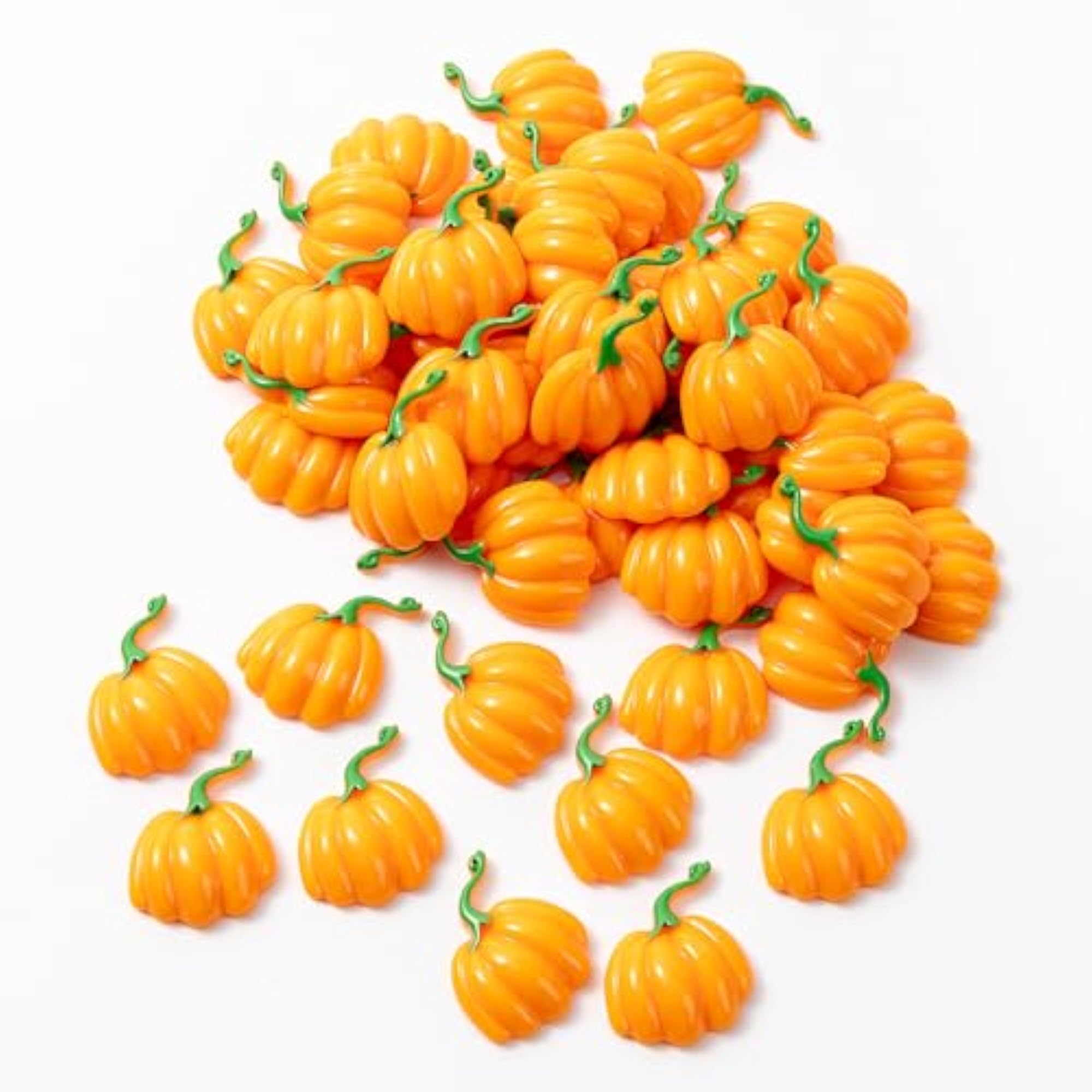 40 Pcs Mini Resin Pumpkins for Halloween