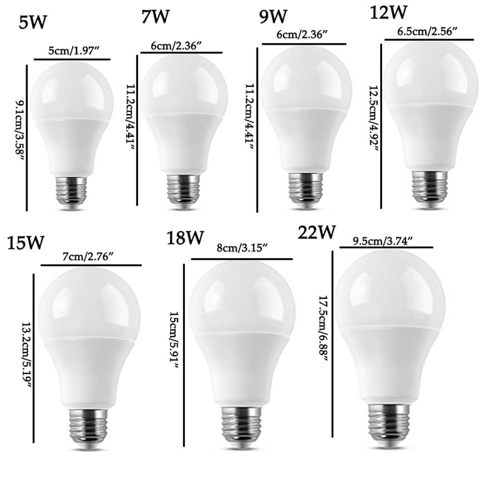 Paquete de 2/10 Bombillas LED E27 Blanco cálido 3000K 22W Bombilla LED de bajo Consumo, Equivalente a 40W, Bombilla LED 2200lm para iluminación del hogar, sin Parpadeo CRI>80