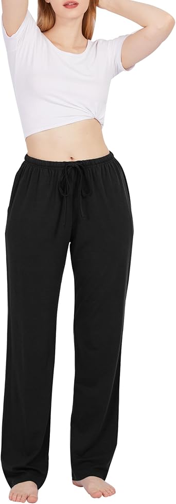 BAMBOO COOL Women Pajama Pants Comfy Lounge Sleep Bottoms Casual Pj Pants