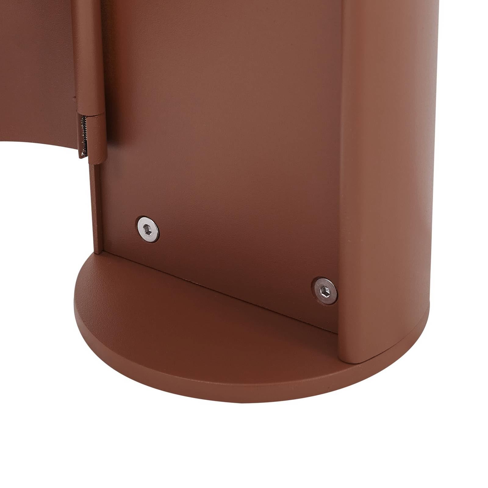 Lucande lampada da esterni dimmerabile con sensore di movimento (Moderno) colore Marrone, in Alluminio Lampioncino paletto luminoso viale lampioncino