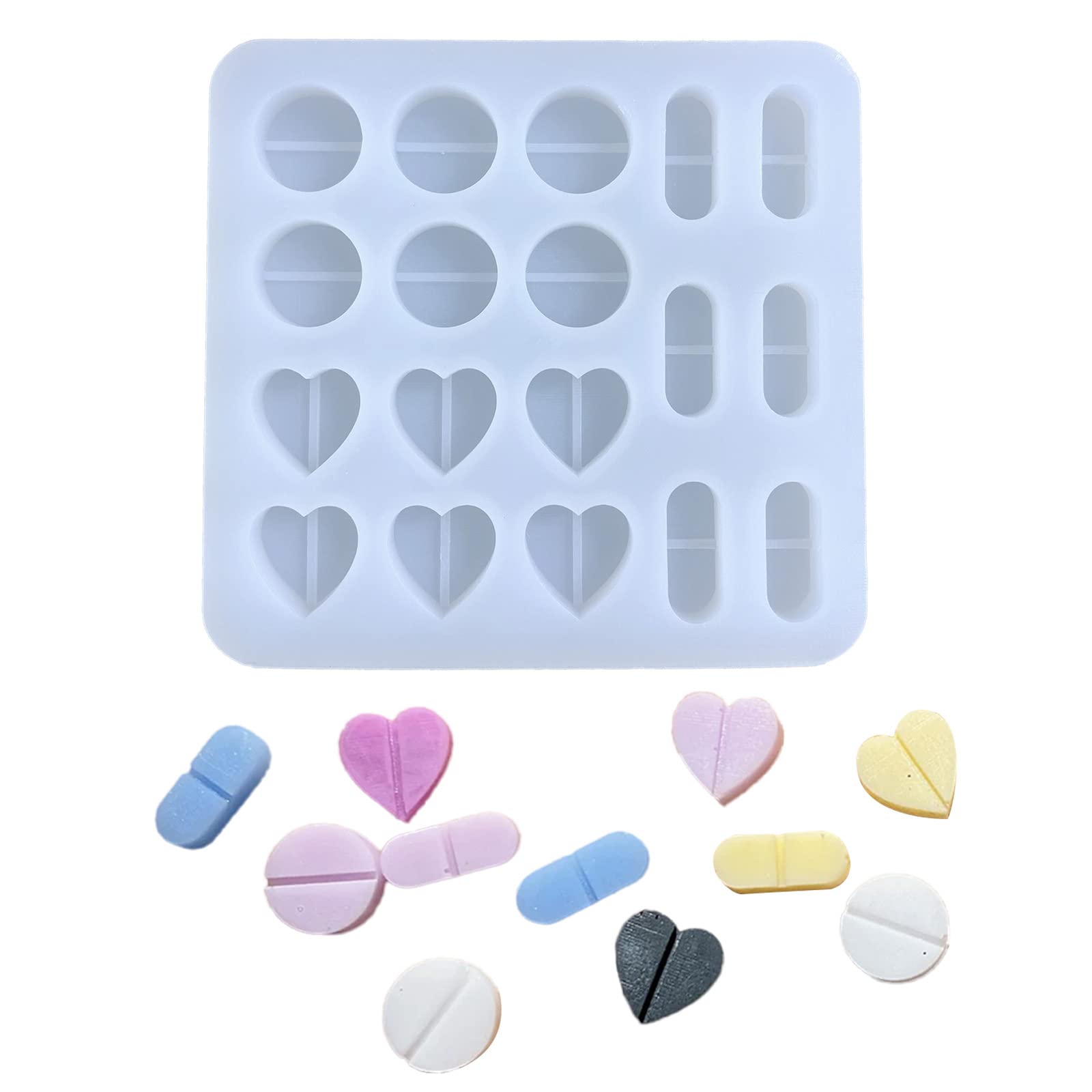 YANGLY Pendant Quicksand Shaker Filler Epoxy Resin Mold Resin Filling Silicone Mould DIY Casting Tools