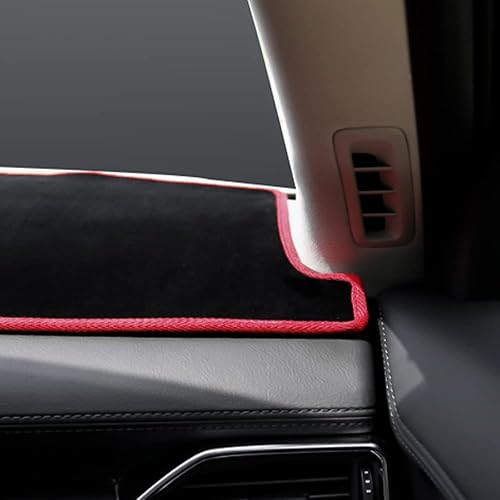 Miniatura 6 de Beerte Cubierta negra para salpicadero de automóvil para Mazda CX-5 2026 2025-2017 de franela para consola central, protector solar (sin HUD)