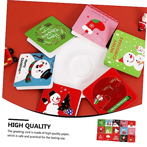Tofficu Cartão de mensagem com 30 peças, cartões de felicitações, lembrancinhas de festa de Natal, c
