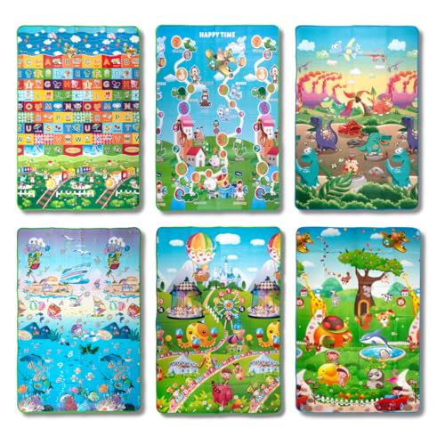 Tapete Atividades Infantil Bebê Dobrável Térmico Colorido Portátil (120x180)