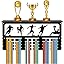 CREATCABIN Football Medal Hanger Display Trophy Shelf Soccer Medal