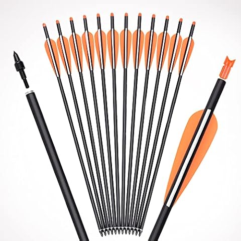 ELONG OUTDOOR 12Stück Armbrustbolzen Bolzen Cover