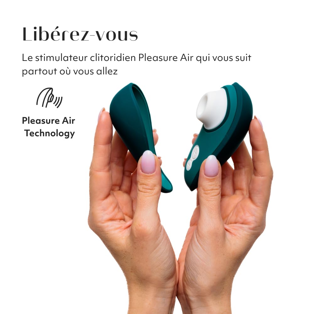 Womanizer Liberty 2 Suceur de Clitoris Pleasure Air discret | Sex Toy aspirant 8 intensités | Stimulateur clitoridien à succion femme et couple | Étanche & Rechargeable | Coque de voyage | Pétrole