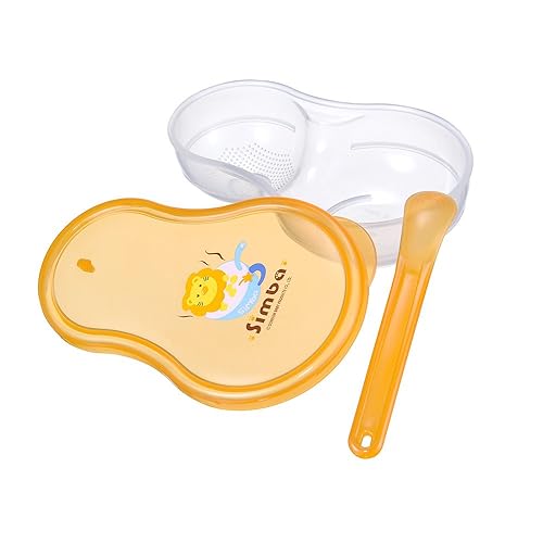 Miniatura 2 de Simba Juego de molinillo portátil de alimentos para bebés y estuche de almacenamiento (naranja, juego de 2)