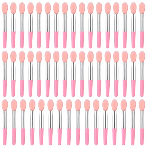 Silicone Lip Brush, 50 Pcs Reusable Lipstick Applicator Wands Sil...
