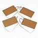 M-W Binder Ring Easy Flip Flash Cards Study Cards, 50 Unruled Blank White Pages(Pack of 4)