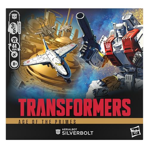 Image of Transformers Age of the Primes Commander Class Aerialbot Silverbolt, 7-inch Converting Action Figure, Robot Toys for Ages 8+