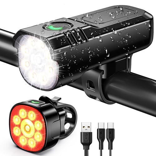 Zewdov 1000 Lumens Aluminum Bike Light Set