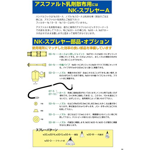 NKスプレヤーA アスファルト乳剤散布用 現場で手軽に作業できる