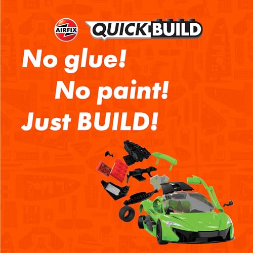 エアフィックス クイックビルドシリーズ マクラーレン P1 グリーン 塗装済みブロック式組み立てキット QB6021 プラモデル
