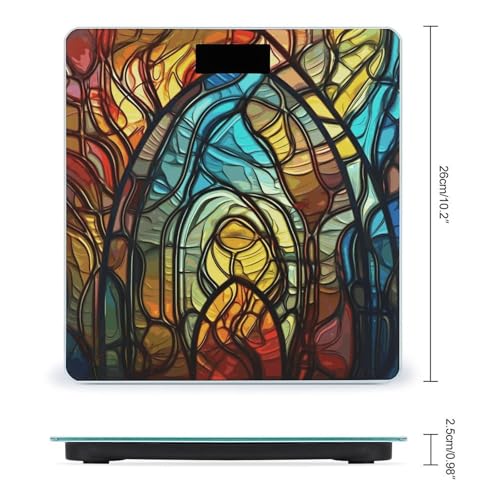 Báscula digital para baño con plataforma de vidrio templado miniatura 2