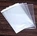 OYAVISR Clear Cellophane Self Sealing Bags 7x10 100 Pcs Adhesive Candy Treat Gift Plastic Cello Party Favors Photos A5 Cards Poly Resealable Packaging Bag