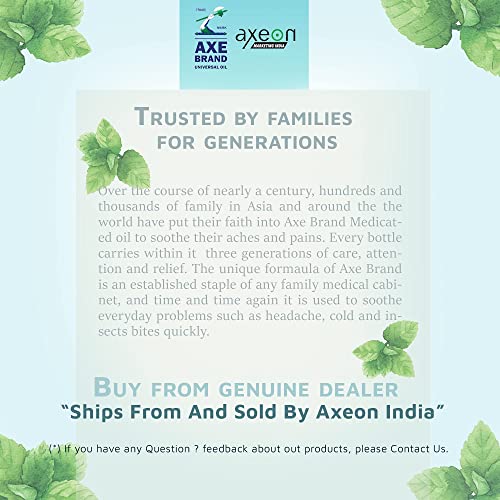 Image of ARM AXE Brand Universal Oil 56ml (Pack of 3) For Quick Relief of Cold, Headache, Blocked Nose, Insect Bite & Muscular Pain