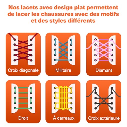 Lacets plats de qualité supérieure pour sublimer vos baskets de marque - 7