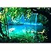 artgeist Wall Mural Waterfall Nature 154"x110" XXL Peel and Stick Self-Adhesive Wallpaper Removable Large Sticker Foil Wall Decor Print Picture Image Design c-B-0132-a-a