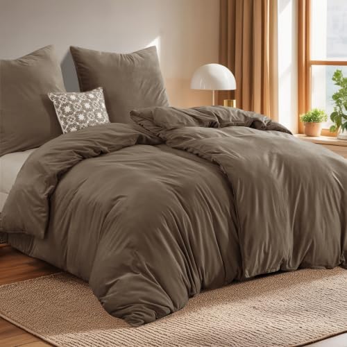 Tifschlaf Winter Flanell Bettwäsche 135 x 200 4teilig - Warme Flauschig Winterbettwäsche Samt Plüsch Cashmere Touch Bettbezug 2er Set und 2 Kissenbezüge 80x80 mit Reißverschluss, B