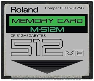512MB Roland M-512M CompactFlash CF Memory Card Upgrade for SPD-S, SP-404, SP-555, SP-606, MC-808, and Others