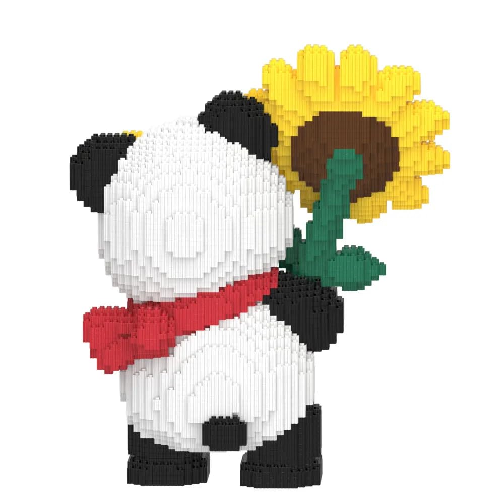 Mikro Tier Baustein Set, 10000+ Teile Mini Pandabär Bausatz Bauspielzeug, Tier Home Office Decor Geschenke für Erwachsene (C)