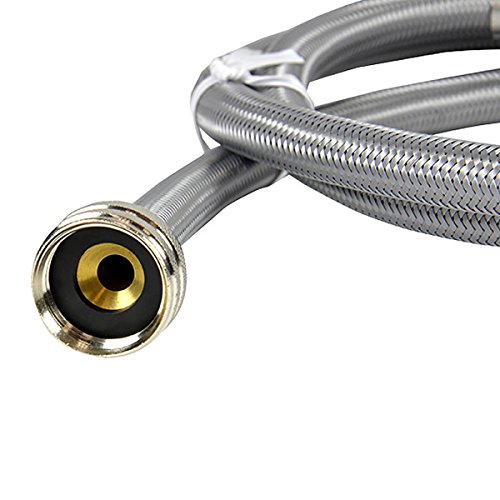 Danco Hammerstop Technology Washing Machine Connector Hose, Universal, 60-Inch Length With 3/8 Inch Id X 3/4 Inch Fght X 3/4 Fght, 2 Count (10744X) , Gray #TOP2