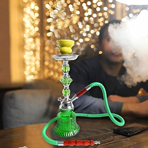 Shisha Shisha Vollglas mit Metallgehäuse -billige Shisha inklusive Perforatorzange 10 Kohlen und Düsen - Komplette… – Bild 7