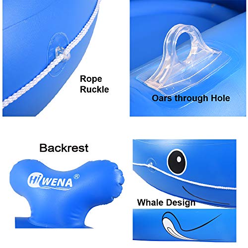 Whale Inflatable Boat, 73 Inches Whale Pool Float For Kids And Adults, Swimming Pool And Lake Boat Float #TOP4