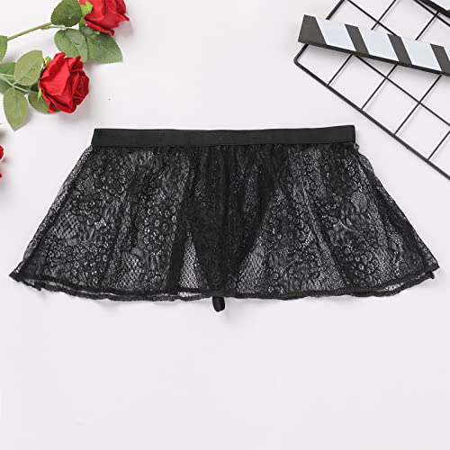 ABAFIP Men's Sissy Skirt Floral Skirted Sissy Panties Crossdress Underpants Low Waist Bikini Briefs Underwear4