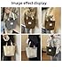 For Ladies CrescentShoulder Handbag 2025 Canvas Fashion Striped Hand Shoulder Tote Commuter For Girls Attending Class1pcs (gray)