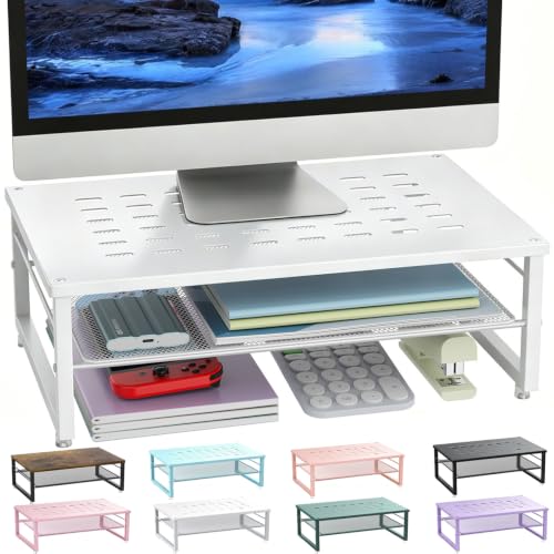 Image of gianotter 2-Tier Metal Monitor Stand Riser