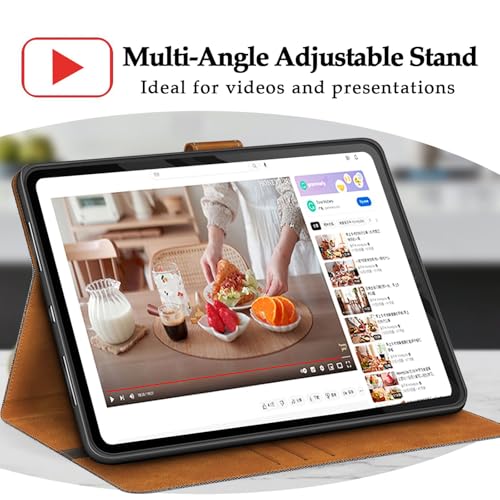 Étui Galaxy Tab Active 3 cuir gris avec coque silicone antichoc