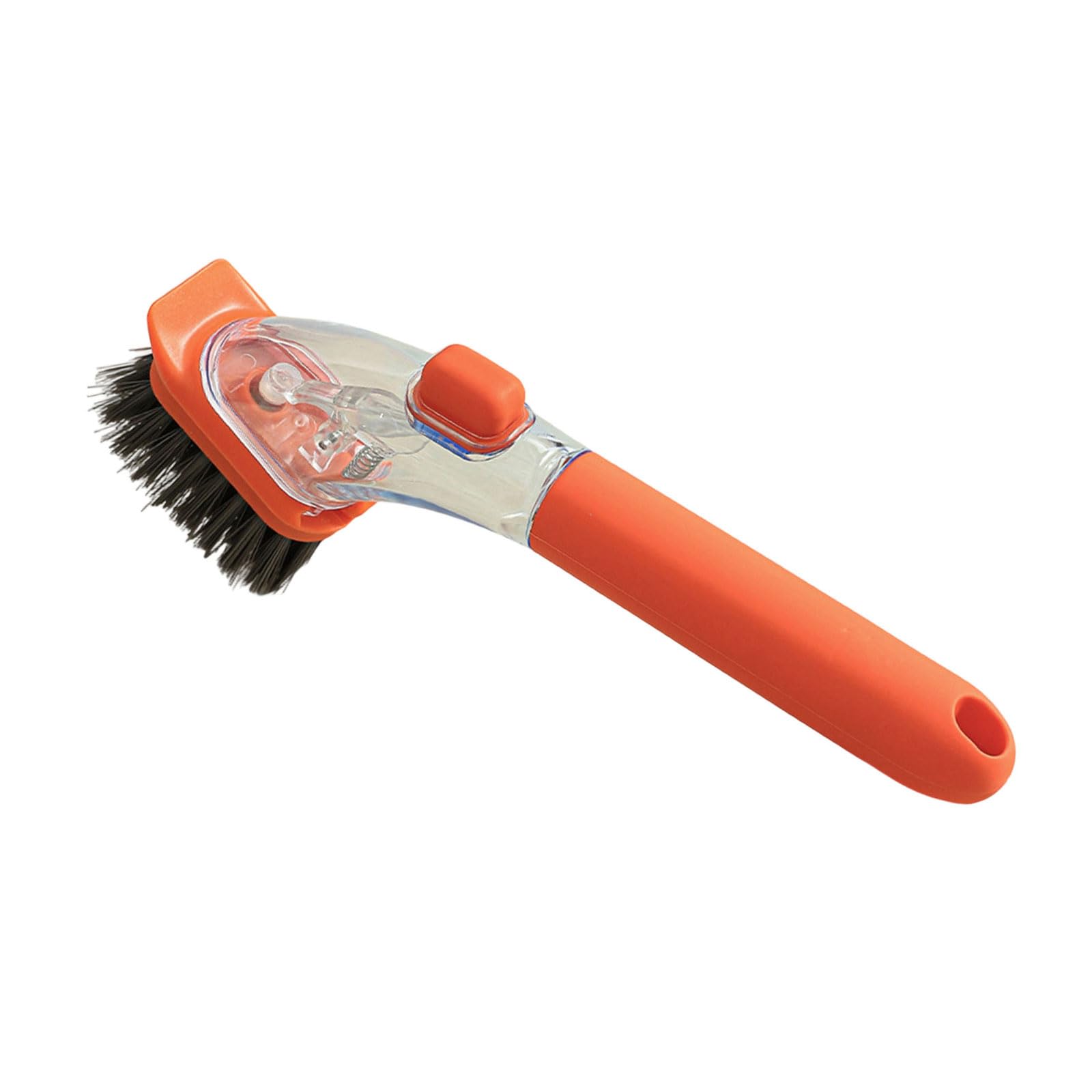 The ergonomic automatic soap dispenser scrubber is perfect for daily cleaning of cookware and dishes. Ergonomic non-slip brush handle