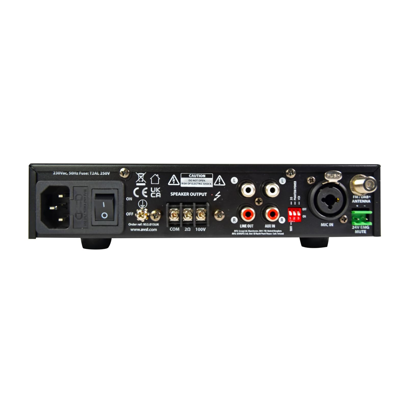 Adastra Kompakter 100-V-Mixer-Verstärker der UX-Serie mit 240 W echter Ausgangsleistung, volle Audiowiedergabe durch Multimedia-Player Dab+ Bluetooth