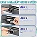Sliding Window Locks (10 Sets), Security Window Locks with Keys, Adjustable Aluminum Sliding Window Stops, Easy Installation Without Drilling, for Vertical and Horizontal Sliding Windows (Black)