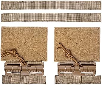 Quick Release Buckle Set, Single Point Molle Quick Disconnect Side Entry Conversion for JPC CPC NCP XPC 420 Vest Khaki 2PC.