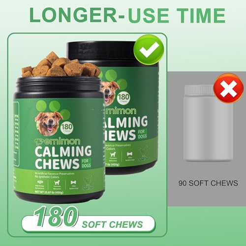 Calming Dog Treats, 180 Count Dog Calming Tablets that Work, Anxiety and Stress Relief for Dogs Calming Care, Helps Dog Reduce Stress, Barking, Thunder, Separation - Chicken Flavor - Image 5
