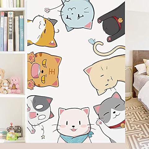 Buer Homie Cat Wall Stickers for Kids Bedrooms Cover