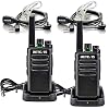Retevis RT668 Walkie Talkie PMR446 16 Canali Durevole 1200mAh Lungo Standby CTCSS/DCS TOT VOX Squelch Monitor Walkie Talkie con Auricolare con USB (Nero, 1 Coppia)