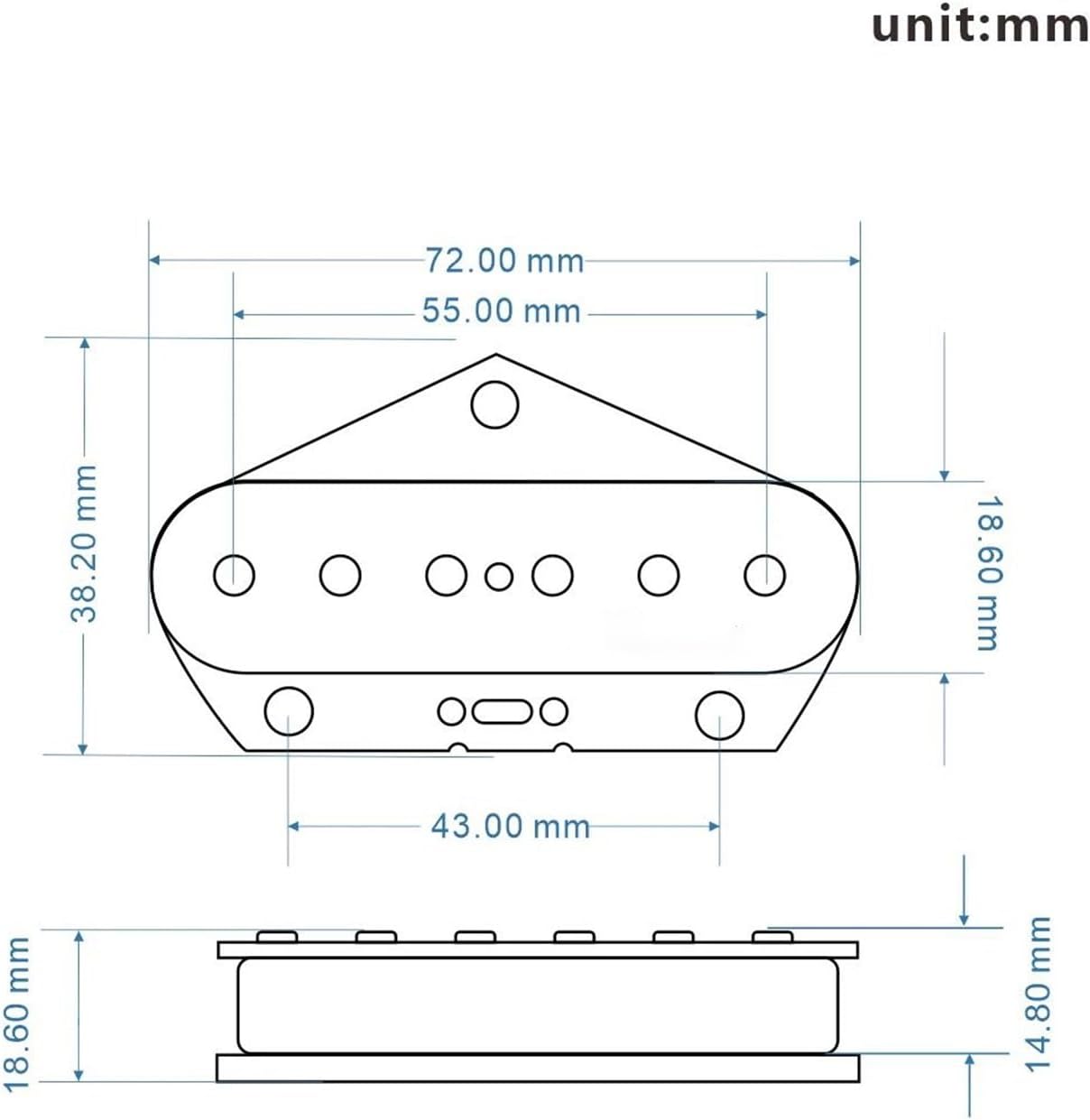 Acoustic Guitar Pickups Professional Acoustic Guitar Pickups Bridge Single Coil Bk Instrument Accessories