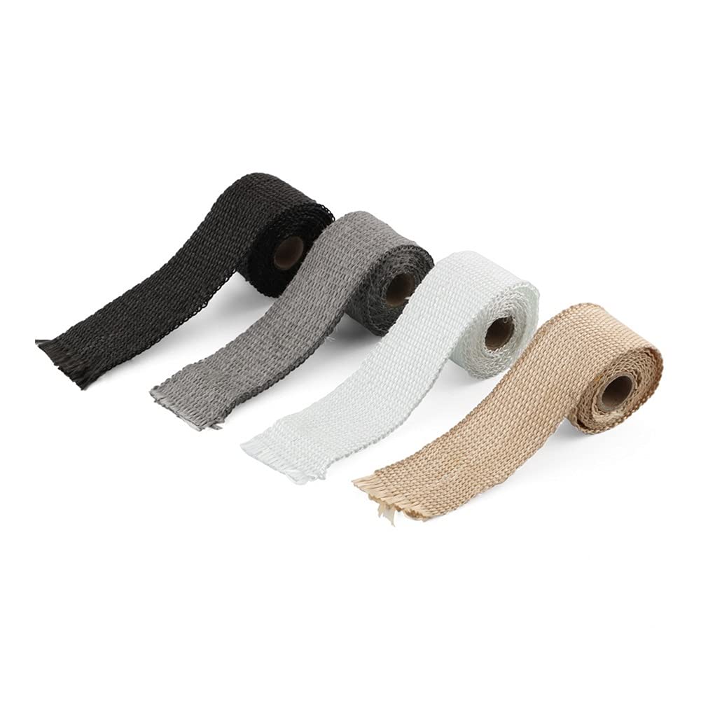 Cinta Aislante Térmica De Fibra De Vidrio Para Colector De Escape De Moto - 1 Rollo De 50 Pies (15m) - Rojo